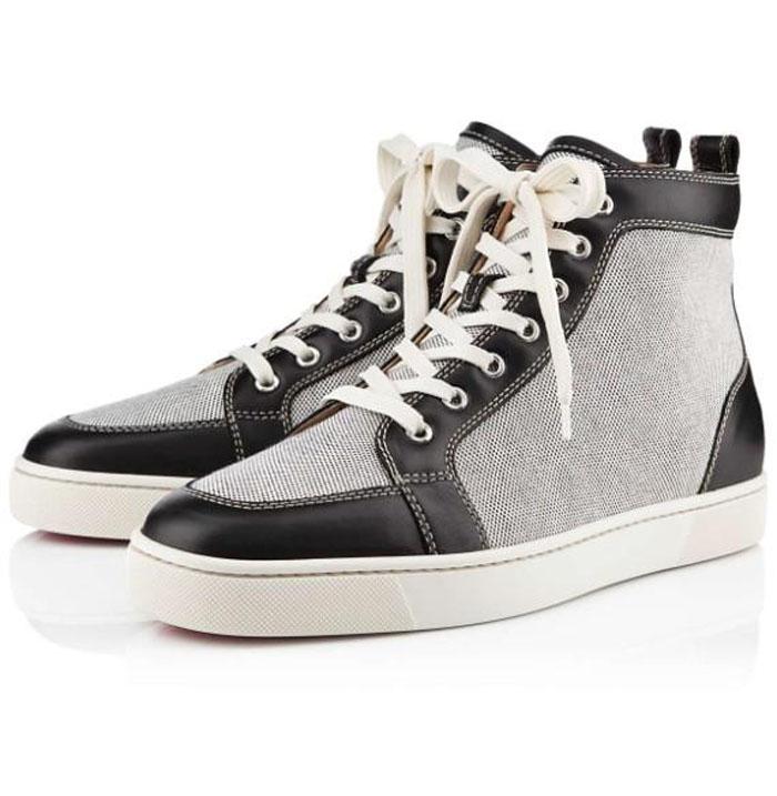 

Shoes Louboutin CL Christian Wholesale White Leather High Tops Sneakers Lovers Men Red Bottom Shoes,Luxury Designers Ran UuP