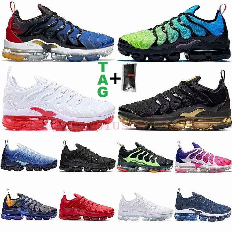 

2021 Maxes TN plus vapores running shoes tns outdooor mens trainers Triple Black White Olive Men Women Sports Sneakers Size