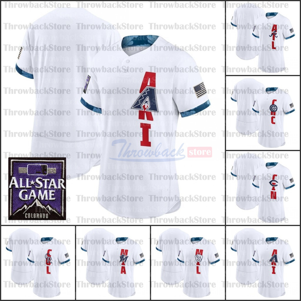 

Custom 2021 All Star Game White Flexbase Baseball Jersey Double Stitched Embroidery Men Women Youth