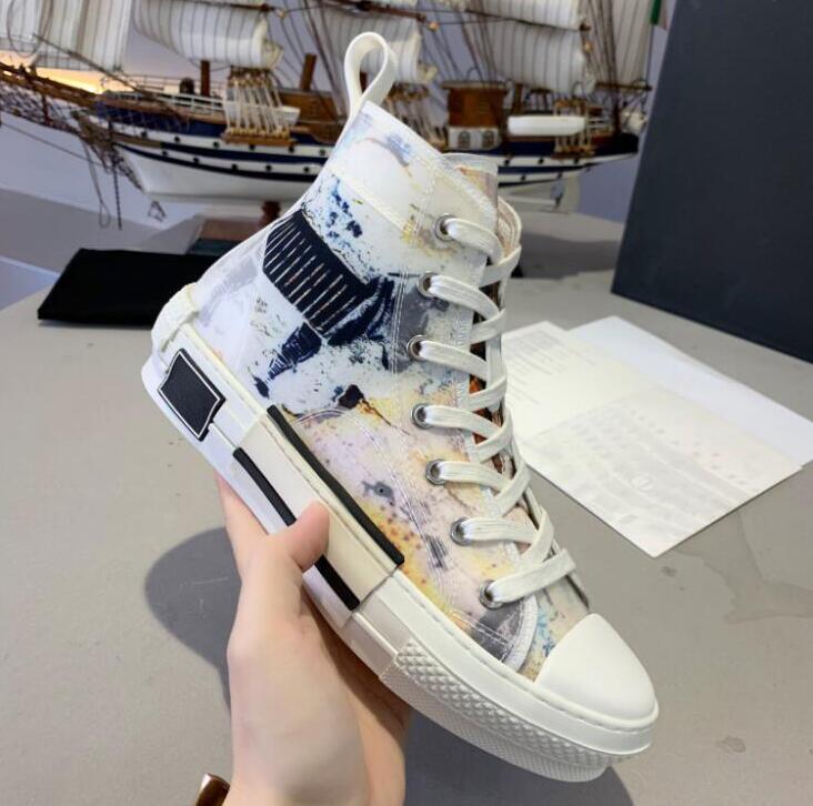 

2021 b23 Designer shoes Obliques technique Leathers 19SS Flowers Technical Outdoor technology Leather Sneakers size 35-46, Color 16