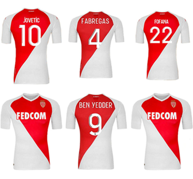 

2021 Top Quality AS Monaco BEN YEDDER Soccer Jerseys JOVETIC GOLOVIN Football Shirt 20 21 maillot Flocage JORGE Men Kids Kit uniform, Colour 1