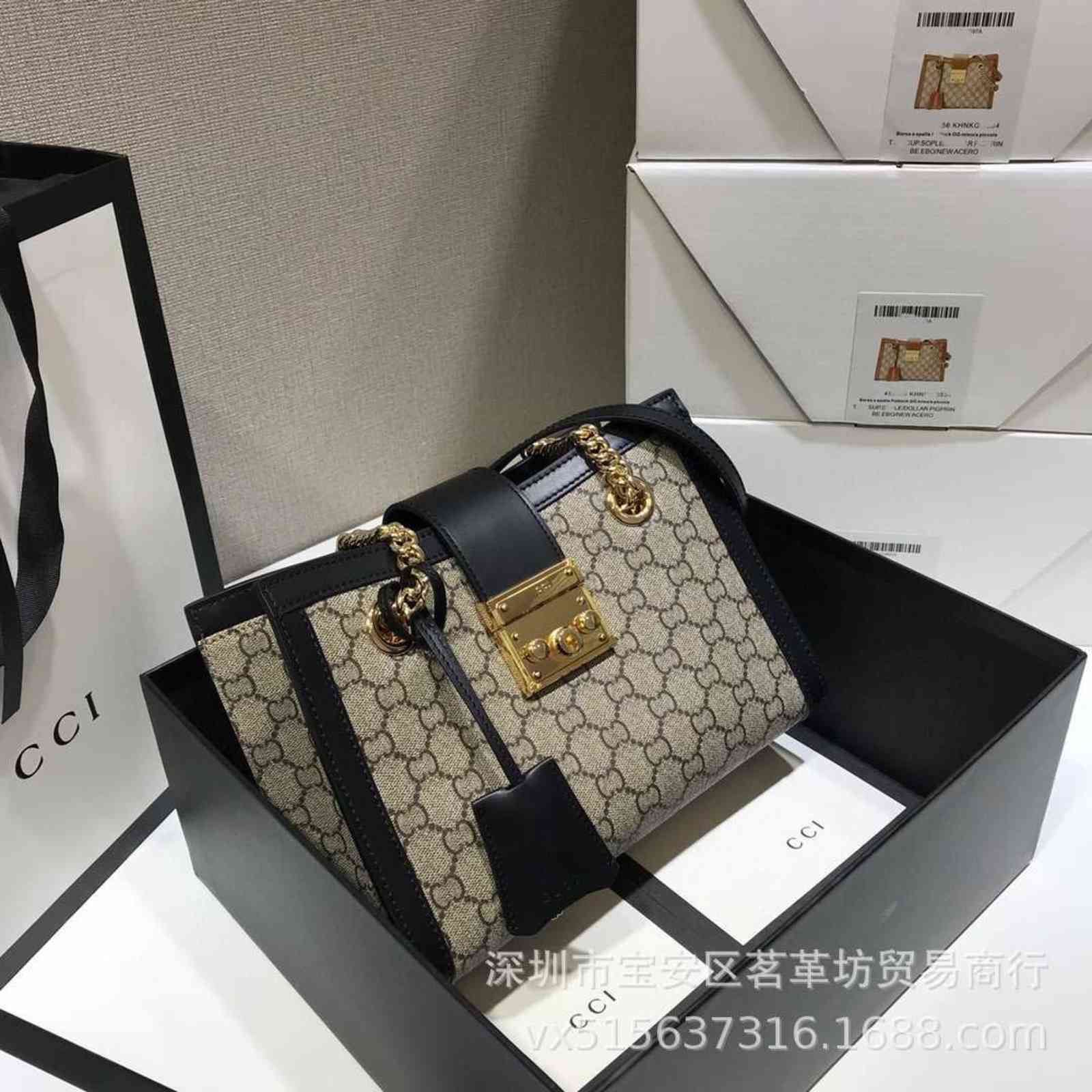 

Original women's bag padlo letter printing chain shopping bag women's shoulder bag