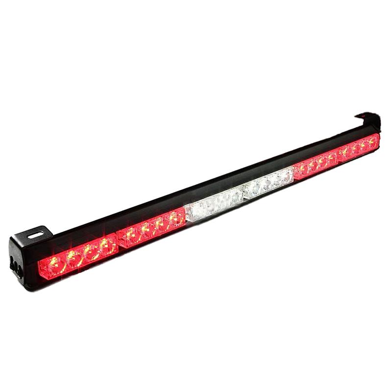 

Car Headlights 24 LED 27" Hazard Emergency Warning Tow Traffic Advisor Flash Strobe Light Bar (Red And White)