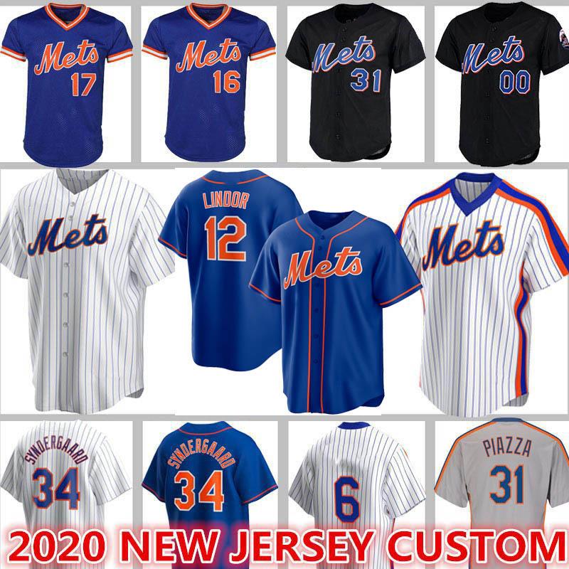 

Custom 12 Francisco Lindor Mets Jerseys 48 Jacob deGrom Baseball 20 Pete Alonso Darryl Strawberry New Mike Piazza Hernandez Rosario Stroman, Custom 2020 cool base (dadouhui)