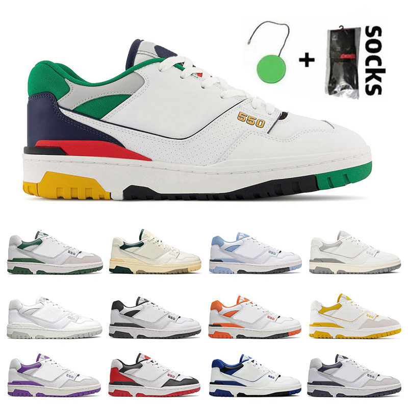 

550 shoes for men women Clean White Oak Leaf Green UNC Syracuse Varsity Gold Burgundy Navy Sky Blue Shadow outdoor sports trainers, 1 white green