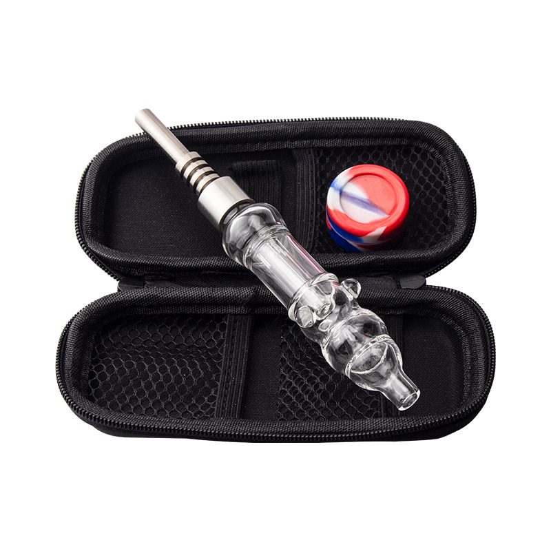 

Headshop666 CSYC NC025 Hookah 510 Dab Straw Glass Water Pipes Titanium Nail Silicone Jar Dabber Tool Bag Set Smoking Pipe Bongs