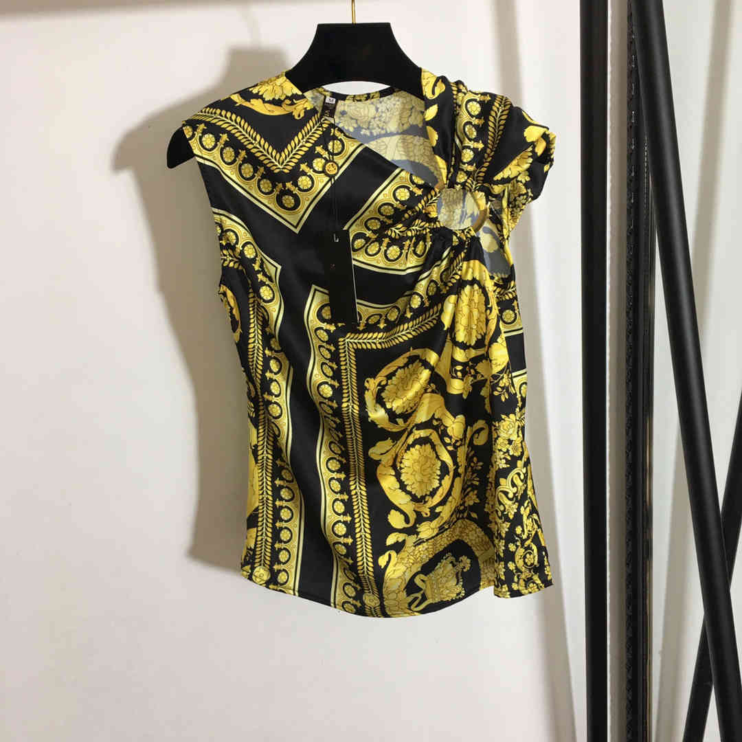 

Fashion mens tshirt new summer Short sleeve top European American popular printing T-shirt men women couples high quality t-shirt18, Yellow