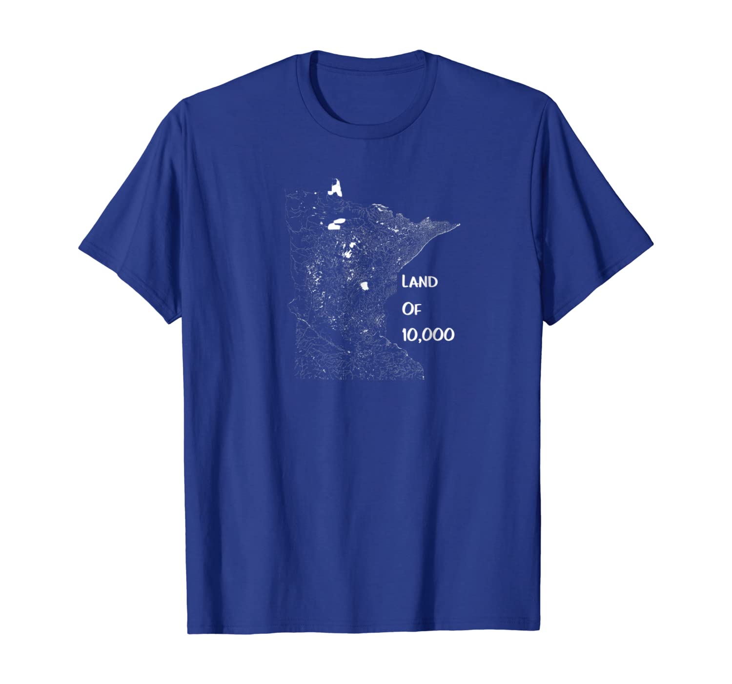 

Minnesota 10,000 Lakes - Ten Thousand Lakes - Tee Shirt, White;black