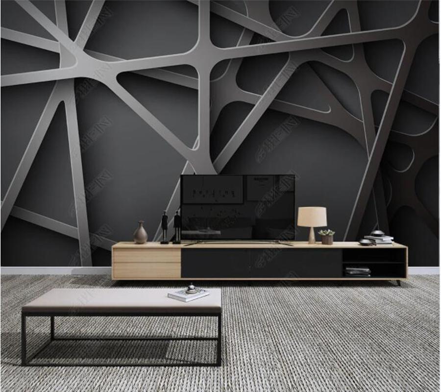 

Wallpapers Papel De Parede Simple Industrial Style Triangle3d Wallpaper Mural,living Room Tv Wall Bedroom Papers Home Decor, As pic