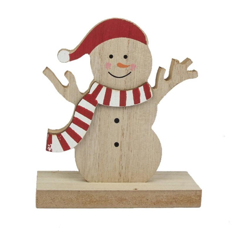 

Christmas Decorations Ornaments Painted Three-dimensional Decoration Solid Wood Painting Creative