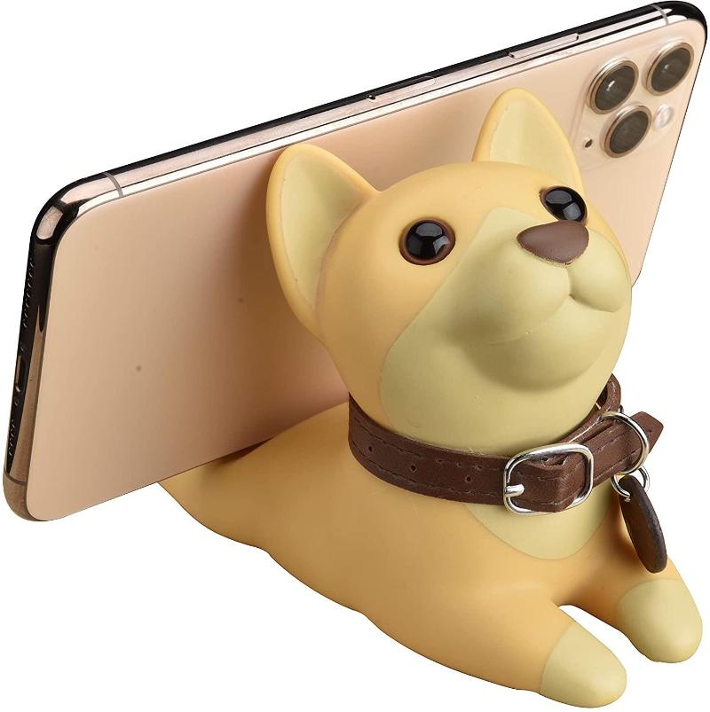 

Cell Phone Mounts & Holders Cute Puppy Dog Desk Stand Holder Cartoon Smartphone Bracket Ornament For, Black