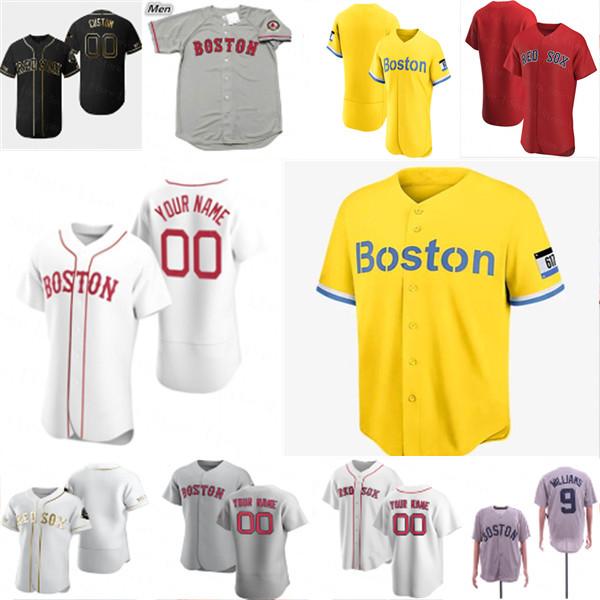 

2021 City Connect Boston Jersey Andrew Benintendi David Ortiz Enrique Hernandez J. D. Martinez Nathan Eovaldi Christian Vazquez Rafael Dever, Men grey flexbase
