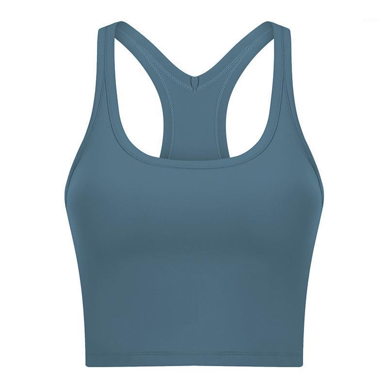 

Women Racerback Sports Bra Removable Padded Workout Running Yoga Crop Tank Top Fitness Gym Female Underwear Sportswear Outfit, 01