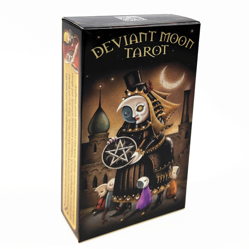 

Deviant Moon Tarot Cards Deck Board Game for Beginner Enthusiast Collector Lover Friend Family Party Group English Language