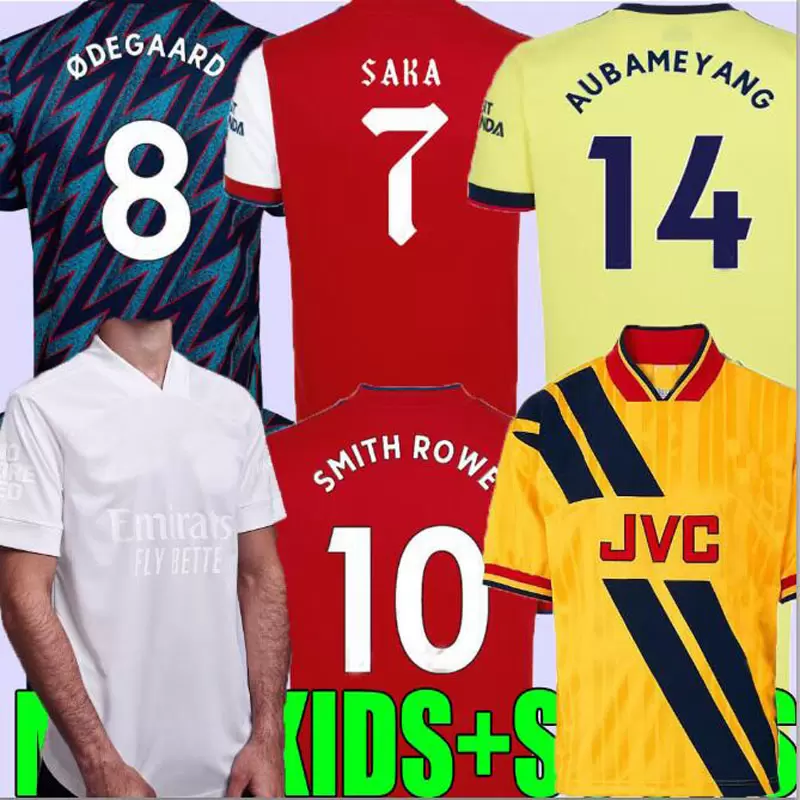 

93 94 95 ARSEN RETRSO Remake SOCCER JERSEYS WHITEOUT VIOLENCE CAMPAIGN Away No More Red 21 22 SAKA WHITE SMITH ROWE TIERNEY MARTINELLI 2022, Black;yellow