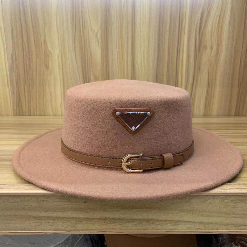 

Designer Cap Bucket Hat Fashion Men Women Fitted Top Hats High Quality Straw Sun Caps Woolen hat AX143, White