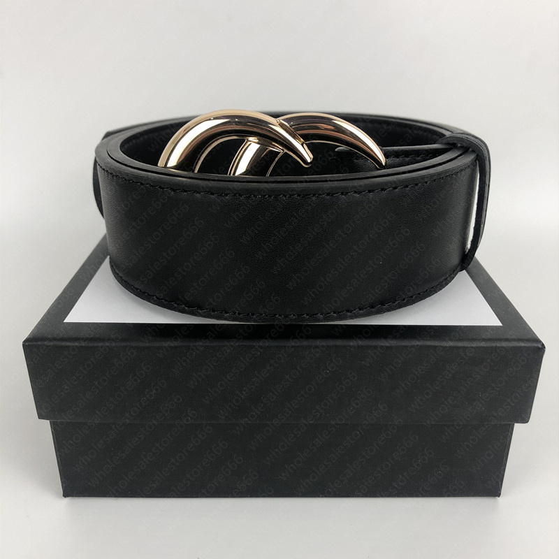 

2022 Fashion Big buckle genuine leather belt with box designer men women high quality mens belts 00001, Belt+box