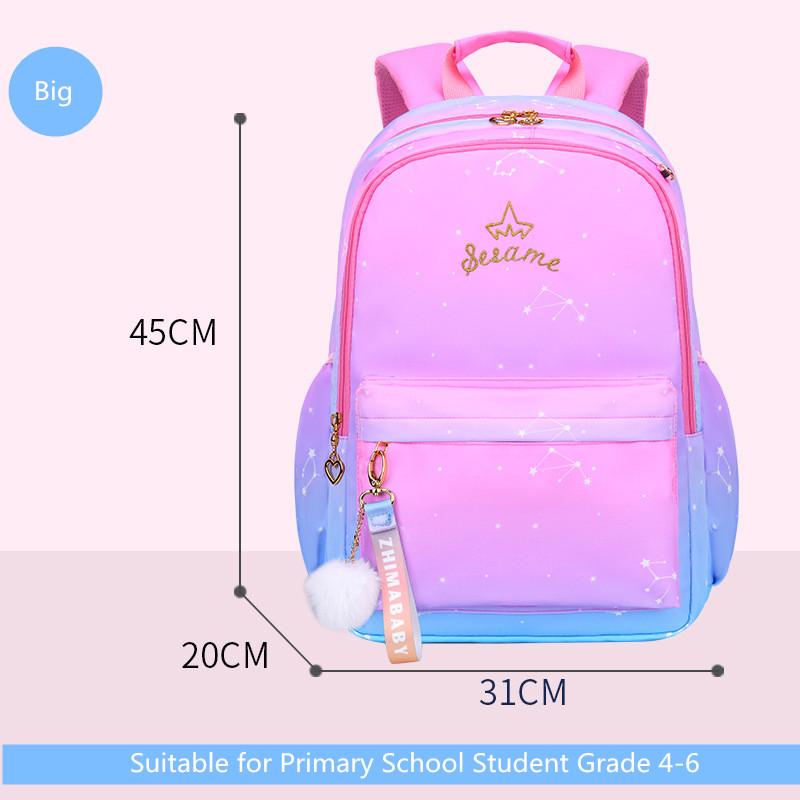 

School Bags For Teenage Girls Kids Kawaii Backpack Girl Fashion Blue Pink Lightweight Waterproof