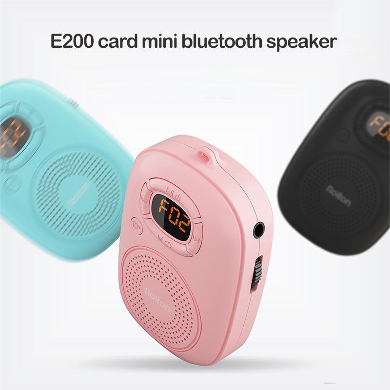 

Portable Speakers E200 Card Mini Wireless Bluetooth Outdoor Speaker Walkman