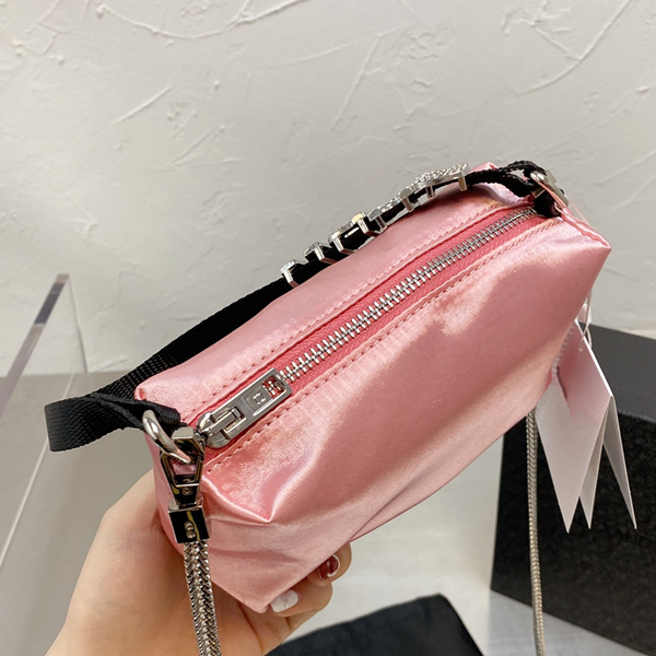 

Fashion designer lady handbag luxury diamond Satin hand drill bag 17cm free delivery, Customize contact us