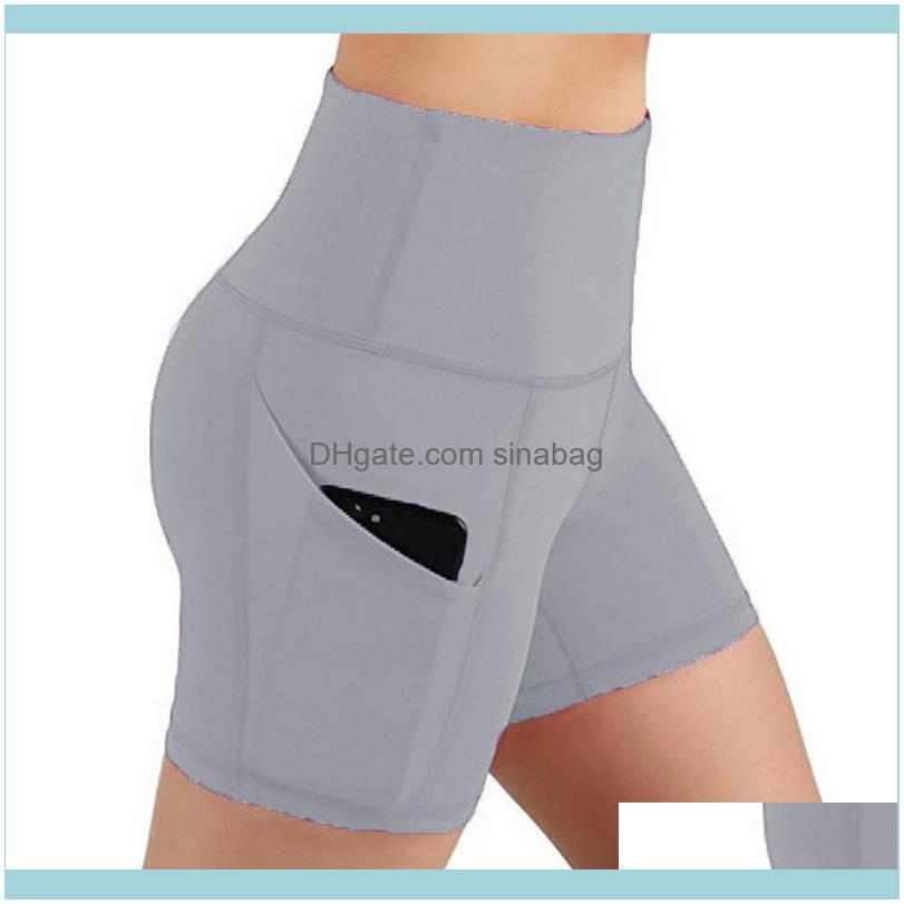 

Yoga Exercise Athletic Outdoor Apparel & Outdoorsyoga Outfits Sport Shorts Women Fitness Clothes Summer Workout Running For Ladies Short Pan, Dark gray