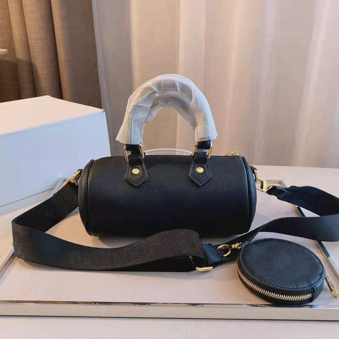 

Women handbags luxury shoulder bags fashion designer lady purses genuine leather 2pcs/set high quality crossbody with date code coin purse