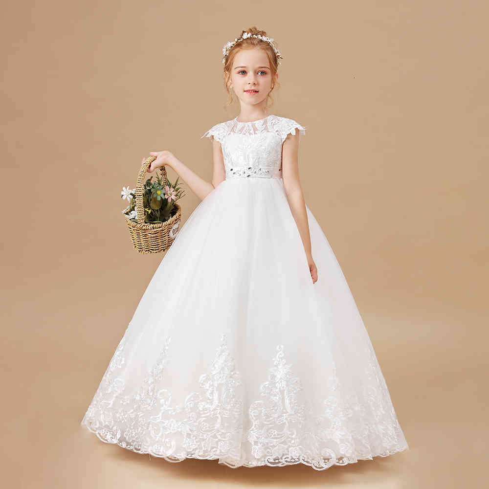 

Casual Dresses Girls ed in baby es children clothes wedding night party, Champagne