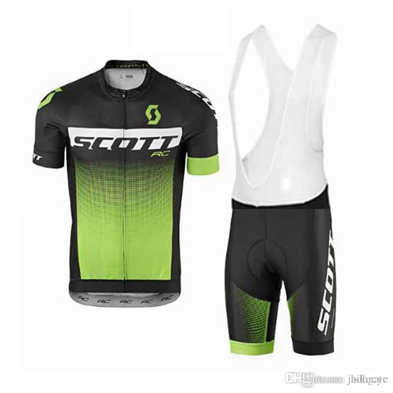 

SCOTT team Cycling Short Sleeves jersey (bib) shorts sets summer mountain bike cycling sweatshirt comfort H042040, Black;red
