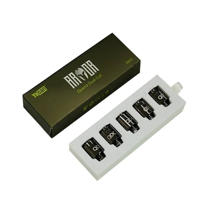 

Yocan Armor Coil Quartz Dual Coils QDC for E-cigarette Vaporizer Vape Pen Kit 510 thread In stock