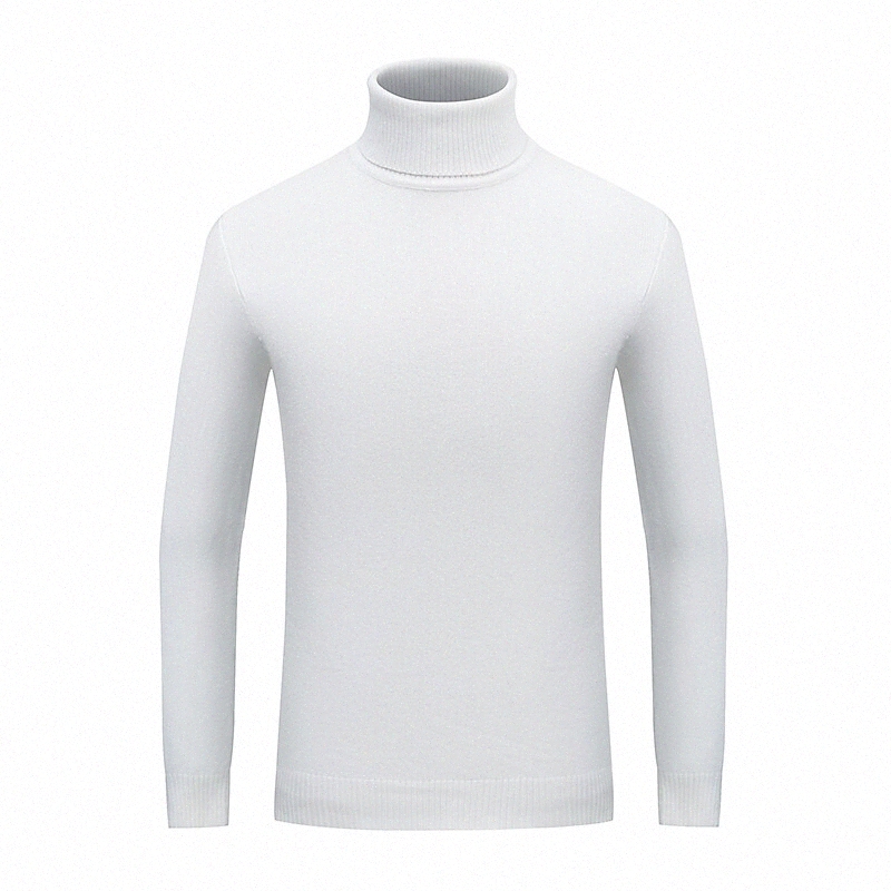 Pullover pour hommes Basic manches longues Skinny Pull régulier Cardigans Cardigans Turtleneck Vin d'hiver Rouge Noir Black Grey / Week-end M99E