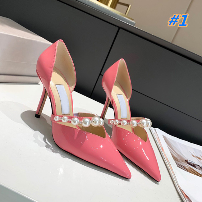 

Free delivery 2021 high quality designer party wedding shoes bride fashion sexy pointed women's Sandals Size 35-40 with box, #2