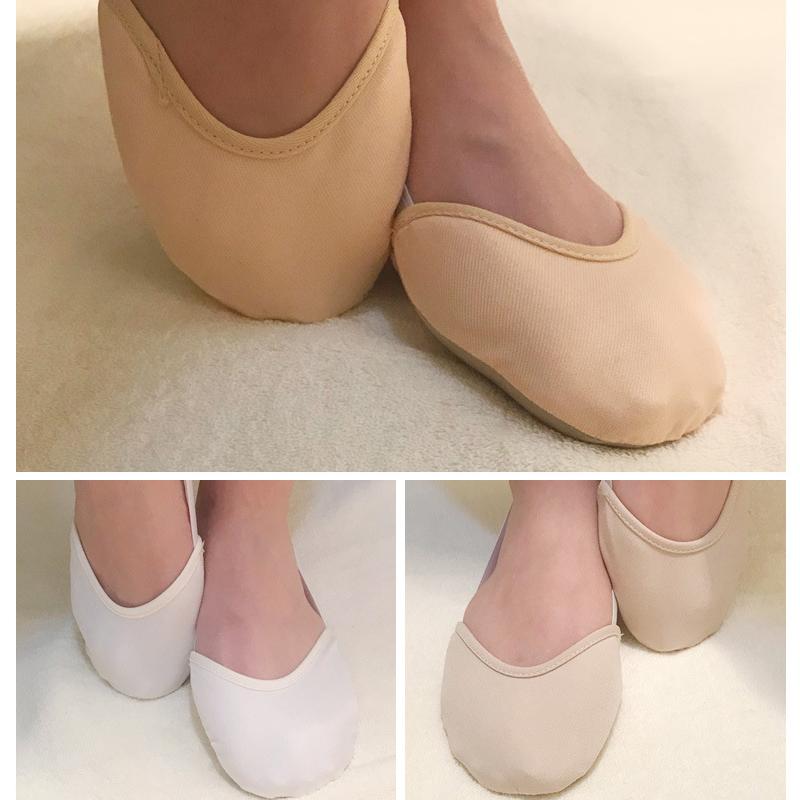 

Sports Socks Soft Half Knitted Rhythmic Gymnastics Toe Shoes Elastic Dance Feet Protection Ballroom Accessories For Girls ASD88, Gold