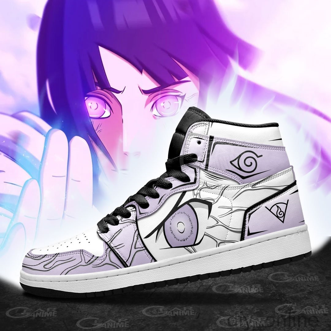 

DIY Anime Fan Sneakers Hinata Byakugan Eyes Mens Womens Basketball Shoes Jumpman 1 Model Custom Trainers Casual shoe