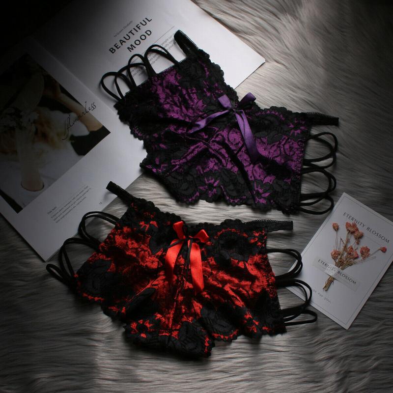 

Women's Panties 2022 Women Sexy Lace Briefs Lady Girls Floral Underwear Knickers Thongs G-String