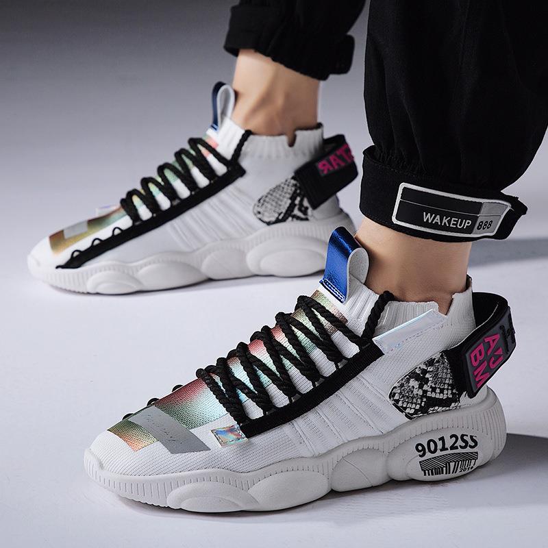 

Casual Mesh Sneakers Chunky Shoes Zapatillas Men Lac-up Lightweight Breathable 2021 Tenis Feminino Walking Hombre Qlomi