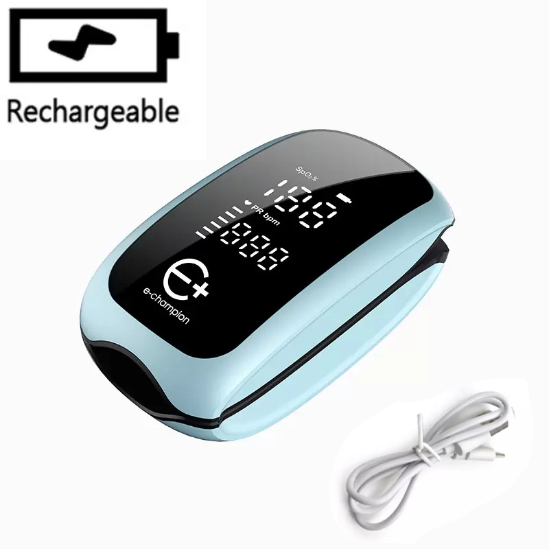 

2021 hot Finger clip pulse oximeter USB charging new product English packaging Customizable factory direct sales available in stock