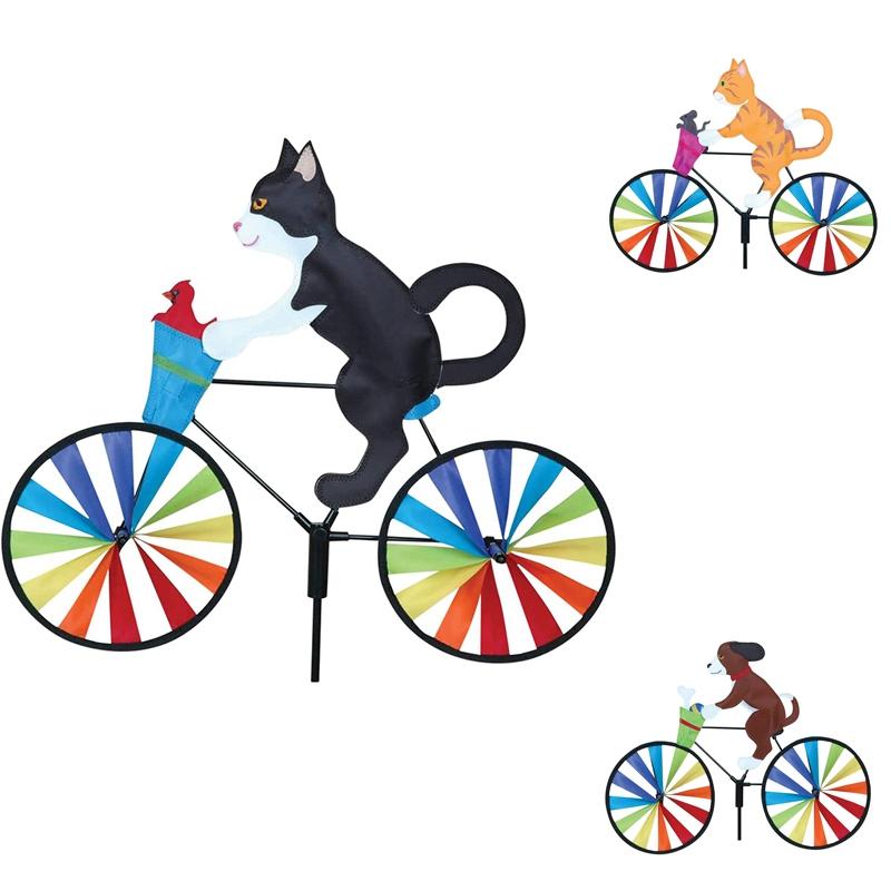 

Novelty Items Cute Animal Riding Bike Wind Spinner Decoration In Yard And Garden, Windmill Garden Lawn Decor