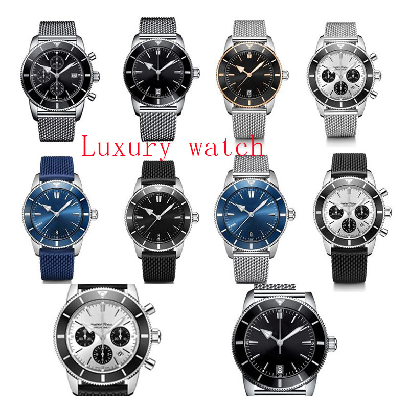 

Luxury superocean heritage watch 42 44 46mm B20 steel belt automatic mechanical quartz movement full working high quality men wris210z