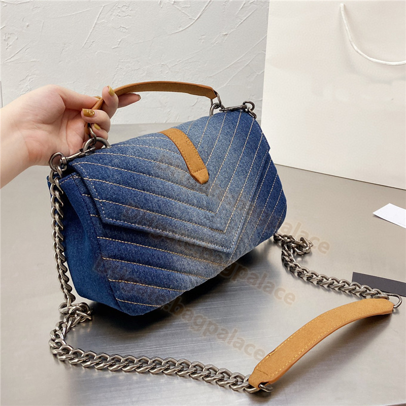 

Blue Shoulder Bags 25cm High Quality 2021 Luxurys Designers Bag Handbag Chains Messenger Women Totes Fashion Vintage Handbags Classic Crossbody Clutch Wallet, No bags