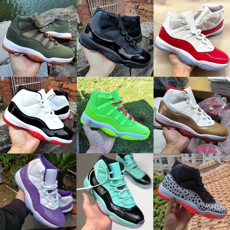 

basketball shoes Jumpman 11 mens women high Hyper Royal Cherry Bred Cool grey Pure Violet Concord Gamma bule Black Animal Instinct sports sneakers trainers Size 36-47, As photo 14