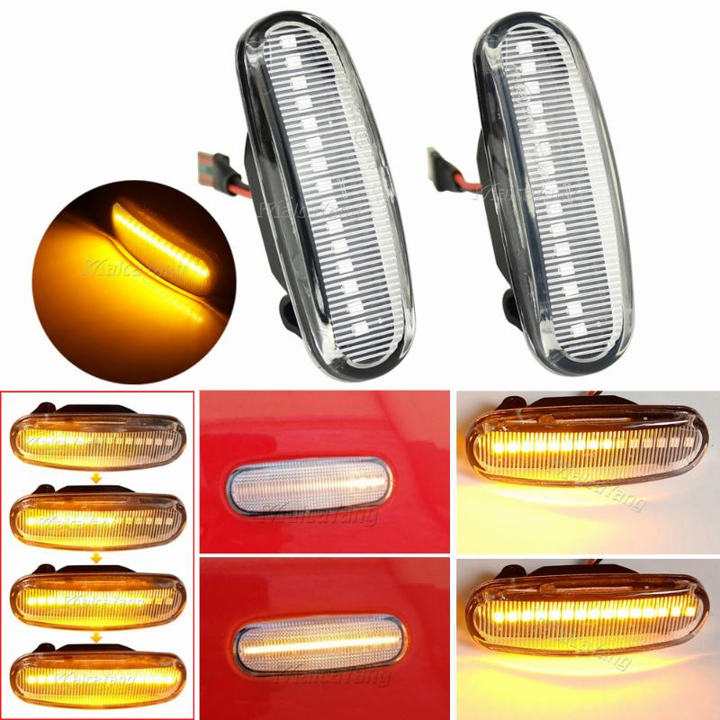 

Emergency Lights LED Dynamic Side Marker Turn Signal Light For Panda Punto Evo Stilo Qubo Bipper Lancia Musa 350