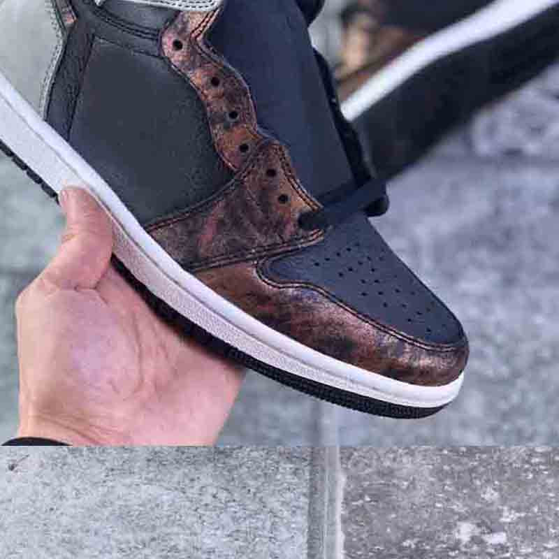 

Shoes 1 High OG Patina Men Basketball 1s Rust Shadow 2.0 Black/Light Army-Sail-Fresh Mint Women, Shipping
