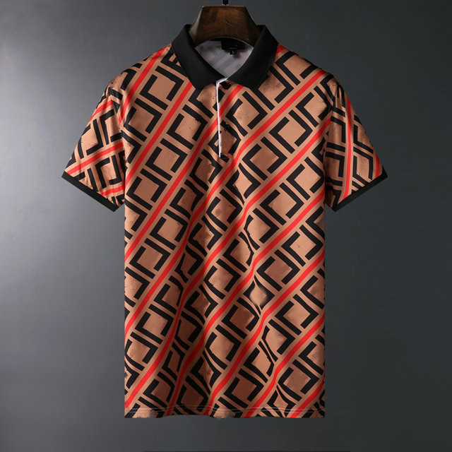 

2021 Fashion polos t-shirt men Casual t shirt Embroidered Medusa Cotton polo Shirt High street collar shirts M-3XL#50, Red