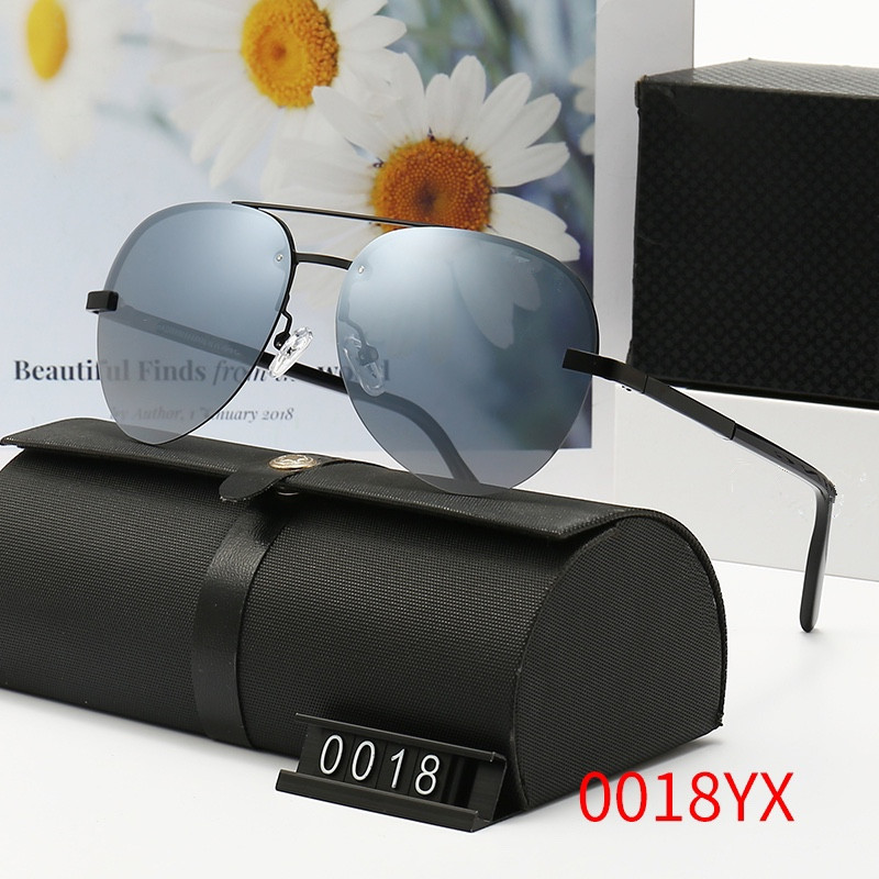 

Classic Pilot Sunglasses shades Designer Brand Mens Retro Eyewears Womens Sun Glasses Eyewear Glass squre full metal frames Lenses with box wx19, White;black