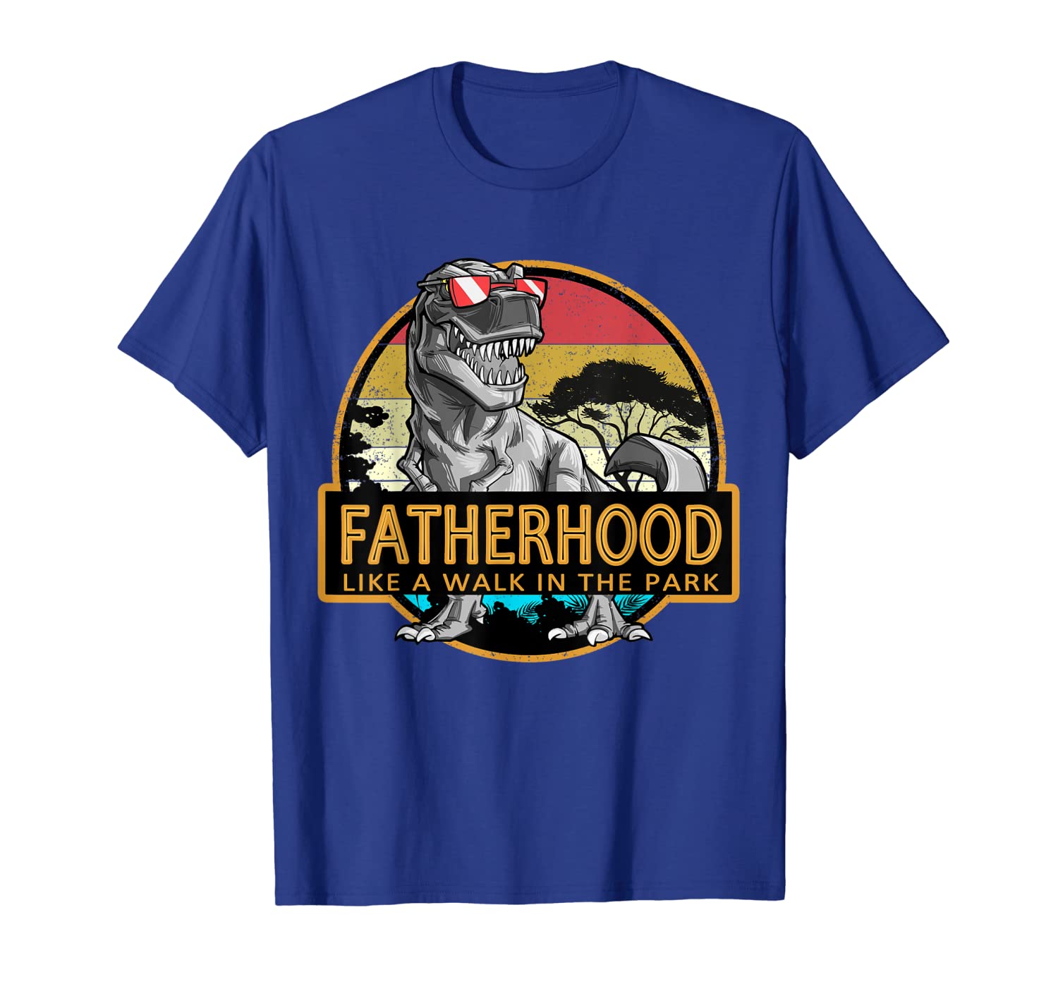 

fatherhood like walk in the park shirt, White;black
