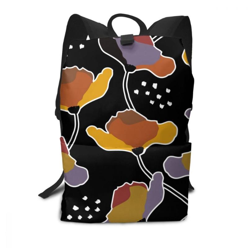 

Backpack NOISYDESIGNS Children's Soft Student Schoolbag Black Cute Women Bag For Teenage Girls School Simple Mochila Rucksack