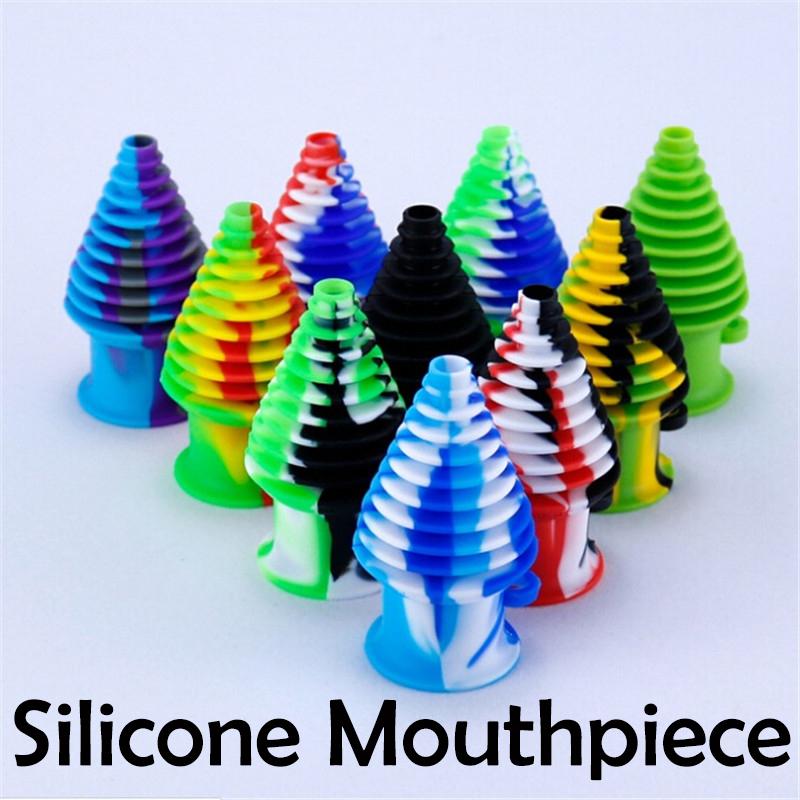 

Silicone Mouthpiece for silicon glass bongs Dab bag Straw Oil Rigs Smoking pipe smoke accessories quartz banger In Stock Fast Ship