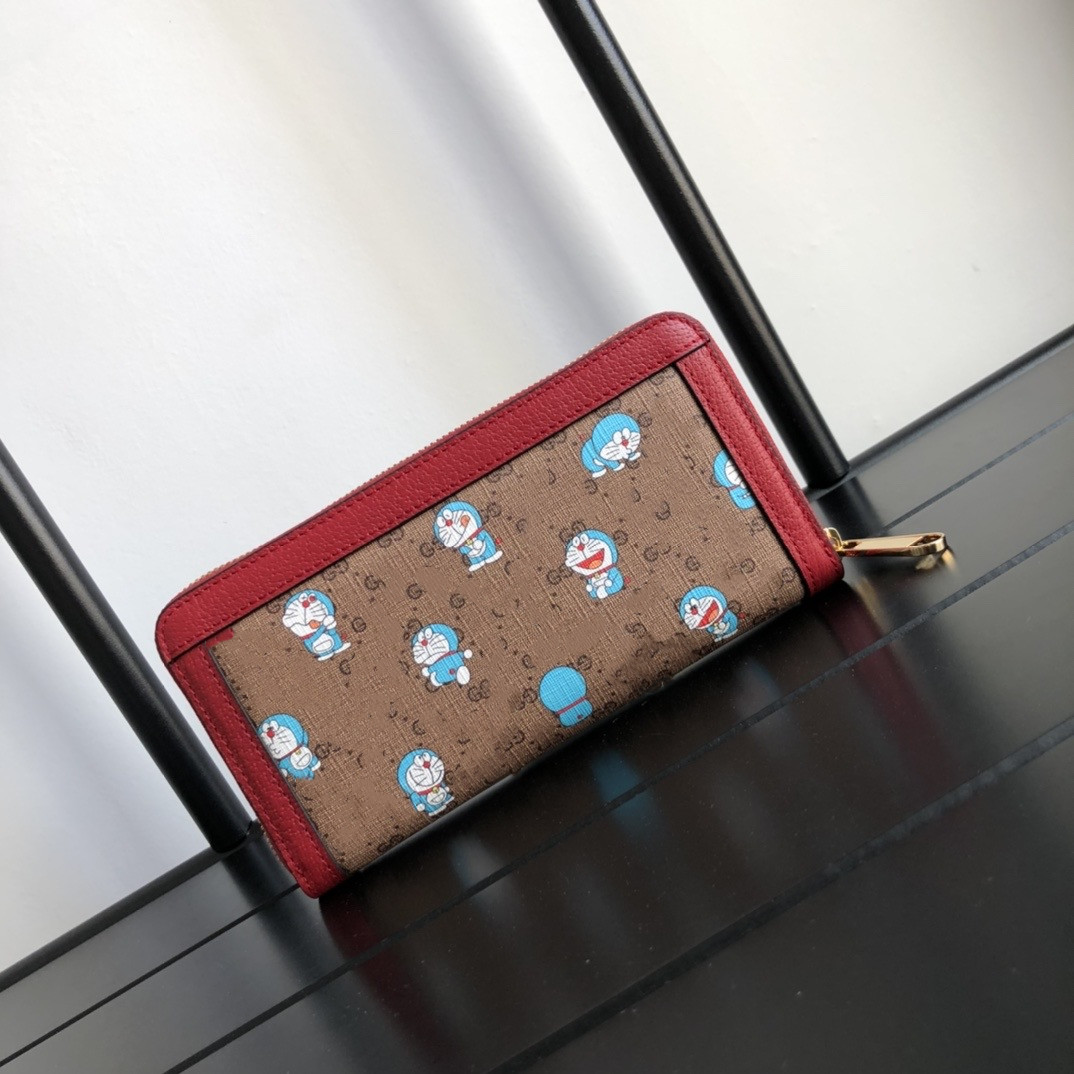

Delicate fashion designer bag with purses the latest wallets Doraemon bags for girls zipper purse designers handbags, Red;black