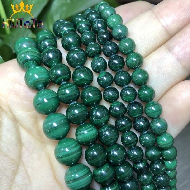 

AA Natural Malachite Peacock Round Loose Stone Beads For Jewelry Making DIY Bracelet Necklace 15Inches Pick Size 6/8/10mm