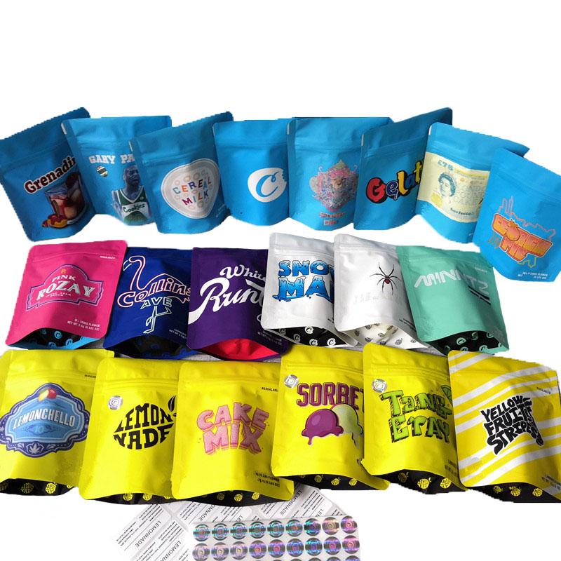 Gummies Sour 3.5g Mylar Bag Edible Food Packages Local Medicated Edibles Smell Proof Candy Cookies Packing Bags CBD Packing-image-716122956